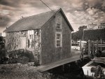 WarrenDarress-BW-Menemsha-Fish-Shack